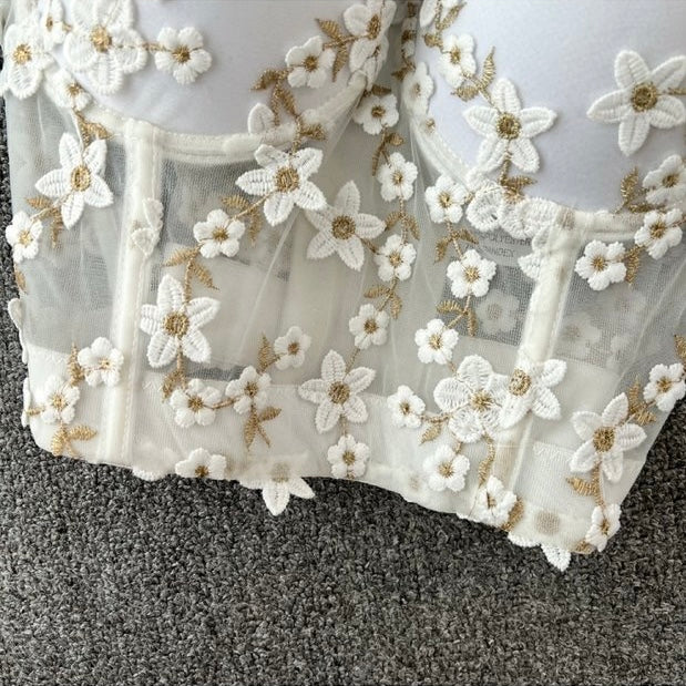 Luxe Daisy Detail Bustier